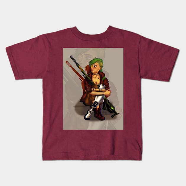 Wasteland girl Kids T-Shirt by Bertoni_Lee